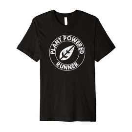 plant powered runner vegan trail ultra marathon t-shirt