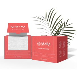 ASARA NEW YORK PROBIOTIC SKIN SCIENCE Toallitas faciales desechables extragrandes Desmaquillantes con agua Toallitas para piel sensible Toallitas veganas, orgánicas y biodegradables - Toallitas