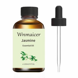 Jasmine Essential Oil 4 Oz, Organic Jasmine Oil for Massage Oil, Skin & Diffuser and Aromatherapy 120 mL