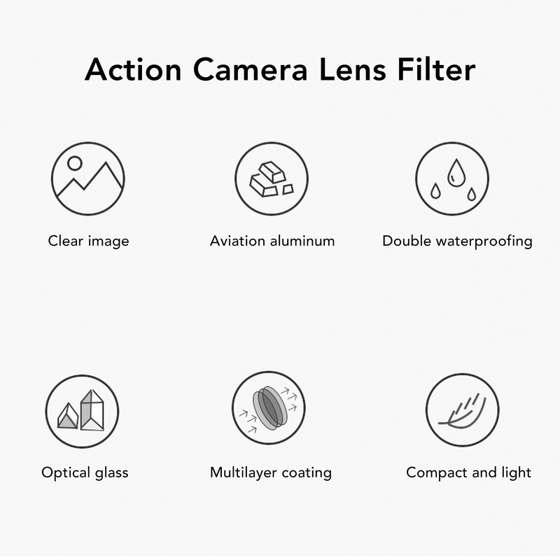 Light Pollution Reduction Filter for Osmo Pocket 3 Optical Glass