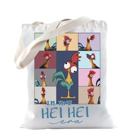 TSOTMO Cartoon Merch Cartoon Chicken Rooster Gift Chicken Hei Hei Tote Bga for Lovers Chick Mom Gift (HEI ERA)