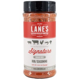 Lane's BBQ Signature Rub Seasoning | All Natural | Gluten Free | No MSG | No Preservatives - 12.2 oz