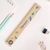 Children's Ruler, 21 cm Wooden Ruler with Astronaut Motifs, Unique