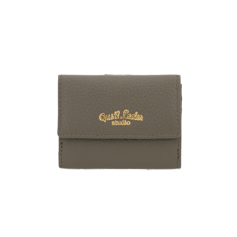 Gusti Dario Women's and Men's Leather Wallet Grey Leather, gray,
