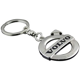 GDDCC Car Logo Key Chain Rings for Man and Women Chrome Plated Key Rings (fit Volvo)
