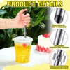 Lasnten 2 Pack Straw Puncher for Plastic Lids Lemonade Cups,