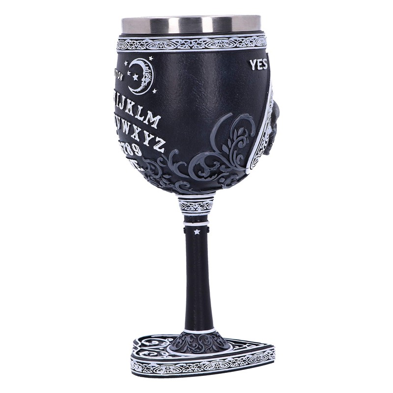 Nemesis Now B5141R0 Black and White Spirit Board Goblet Glass,