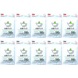 10x100pcs Disposable Filter Bags for Loose Tea
