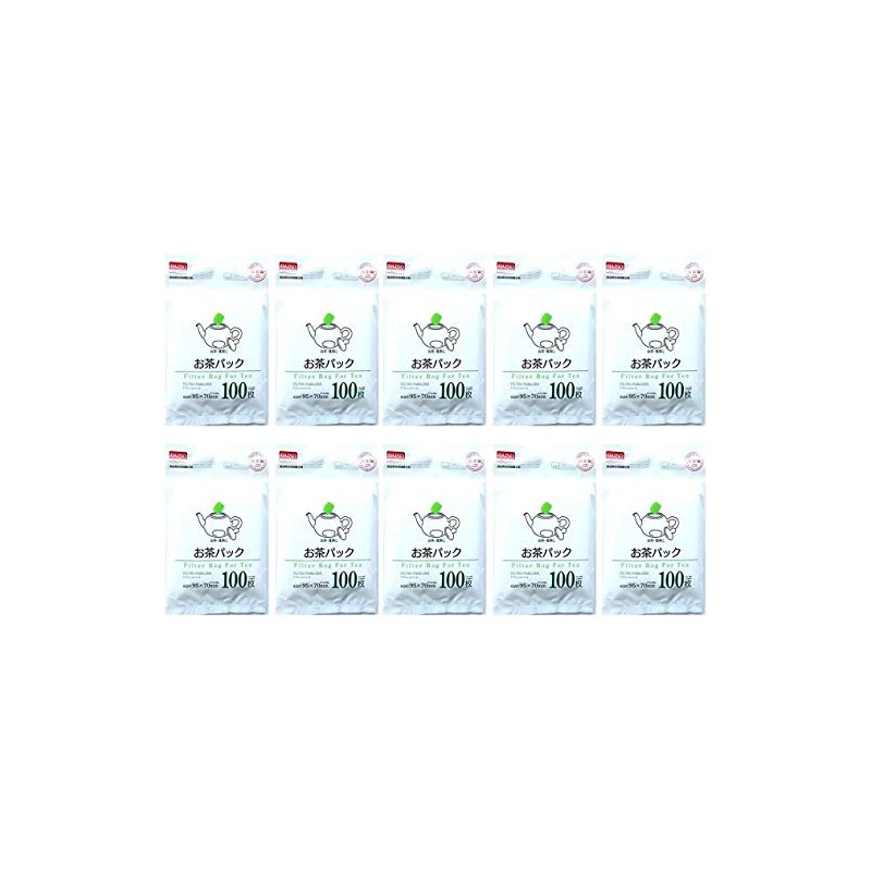 10x100pcs Disposable Filter Bags for Loose Tea