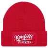 MoonWorks® Women's Beanie with Patch Knitted Hat with Saying Party