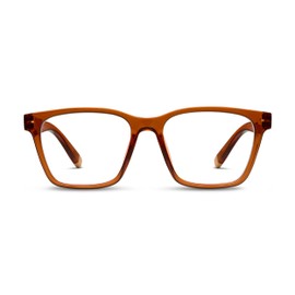 Peepers by PeeperSpecs Men's Wilder Square Reading Glasses, Brown, 1.75