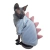 Dinosaur Sphynx Cat Clothes, Soft Polar Fleece Sweater for Cat,