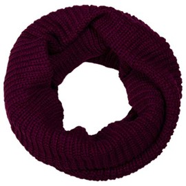 styleBREAKER Fine Rib Knitted Scarf, Plain Loop Scarf, Unisex 01018112 - Loop