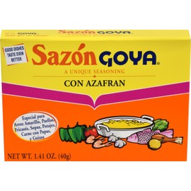 Goya Sazon Azafran Seasoning 1 Package of 8 individual packs 1.41oz