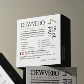 Duvero Dubero for peel pad hypoallergenic dead skin care peeling pad pore cleaning skin texture 4ml, 30 pieces / 듀베로 포 필 패드 저자극 각질케어 필링패드 모공청소 피부결 정돈 4ml, 30개
