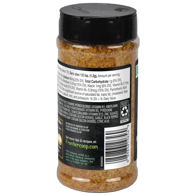 Frontier Co-op Nacho Spice Nutritional Yeast Blend with Vitamin B12,