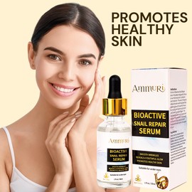 AmmuRi Advanced Snail 96 Mucin Power Essence, Korean Snail Mucin Serum & Face Moisturiser for Deep Hydration, Skin Repair & Radiant Complexion with 96% Snail Secretion Filtrate, Korean Skincare