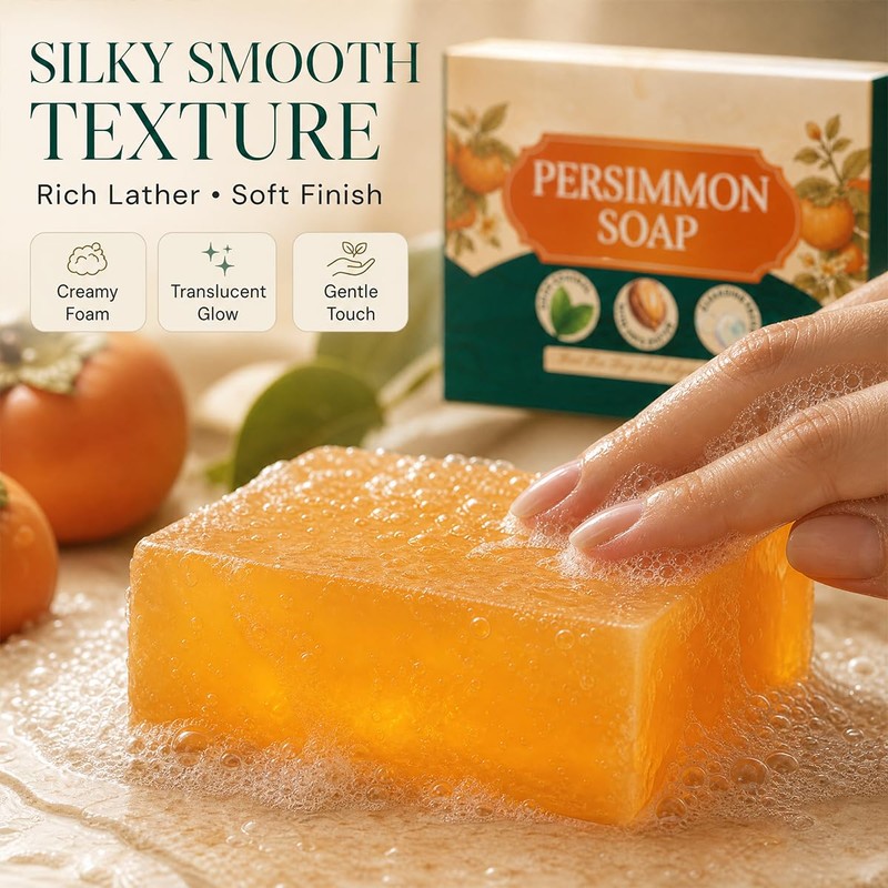 Veloxyn Persimmon Deodorizing Soap Bar – Cleansing Soap with Persimmon