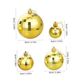 MAGICLULU 36pcs Xmas Balls Ornaments Reflective Pendants for Christmas Tree Decoration Versatile Xmas Supplies for Parties Weddings Indoor Outdoor Use