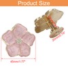 Unlorspy 2 Pcs Petal knobs Pull 4.5cm/1.77 Inch Flower Knob