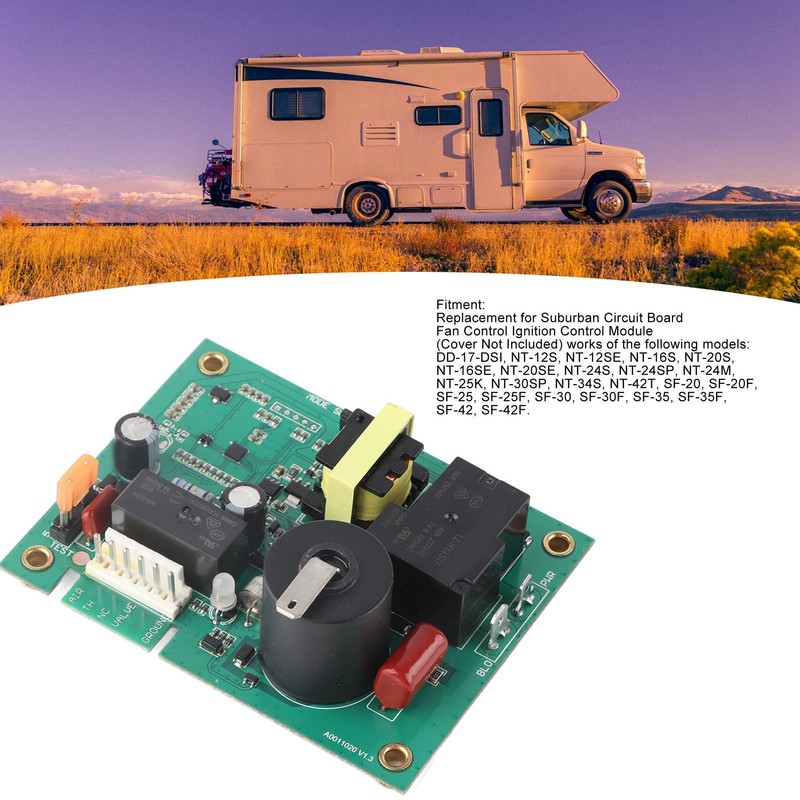 Furnace Heater Fan Control Ignition Circuit Board DC 12V Replacement