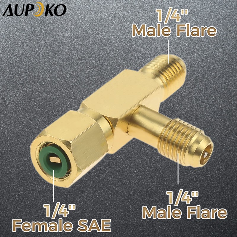 Aupoko Quick Coupler Access Tee, 1/4'' Valves Core Tee Adapter