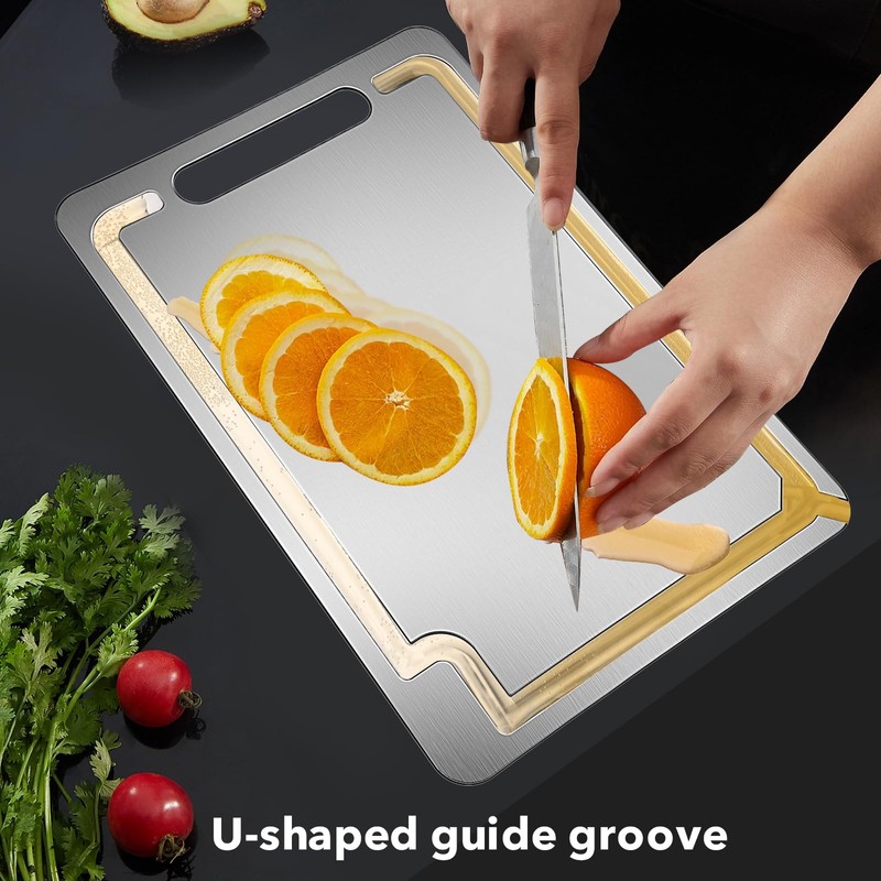 Laokiiy Titanium Cutting Board -100% Pure Titanium Cutting Boards For