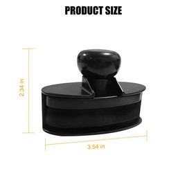 FALVFUN Car Tire Shine Applicator Brushes, Large Automobile Tyre Detail Dressing Applicator with Storage Stand, Soft & Portable Vehicle Wheel Cleaning Tool, Universal Fit (Black)