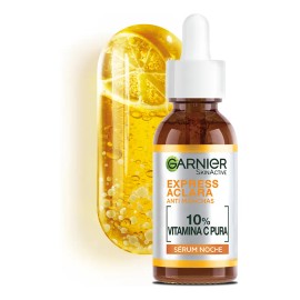 Garnier Express Aclara Sérum Noche Antimanchas con Vitamina C Pura, 30ml