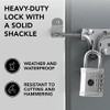 Padlock (2 Pack) 4 Digit Combination Lock - for Gym