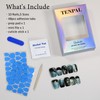TENPAL Cat Eye Press On Nails 10 Pcs with Tools