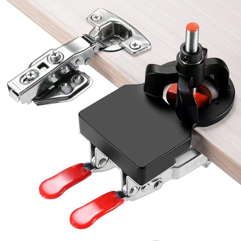 Adoles 35mm Concealed Door Hinge Jig， Accurate Locking Cabinet Hinge