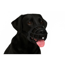 Flamingo Benzo Muzzle Basket XL Neck 48-69 cm / Snout 5.5 x 10.5 cm Black
