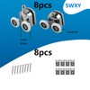 8 Pcs Shower Door Roller 23mm Aluminum Alloy Shower Door