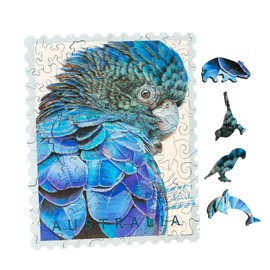 Twigg Puzzle Wooden Jigsaw Puzzle 74 Pieces - Blue Bird