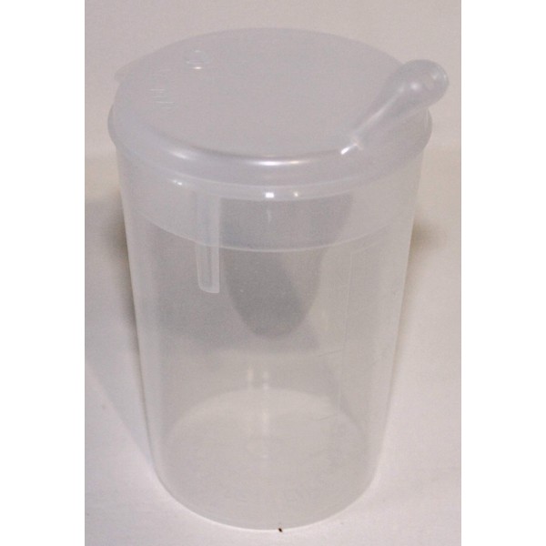 High Quality, Translucent Plastic Feeder beakers, Narrow spout (4)