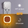 YUNLEX 2 Pack Plug in Dimmable Amber Night Light, Auto