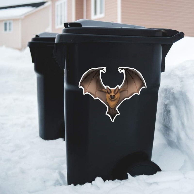 Extra Large 460mm 'Flying Bat' Permanent Sticker Decal for Cars/Windows/Bins/Walls