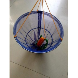 Children's Crab Fishing Drop Net, 10m line, Blue or Pink (blue)