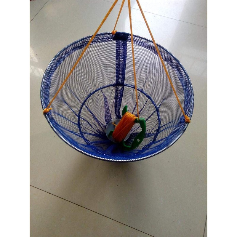 Children's Crab Fishing Drop Net, 10m line, Blue or Pink