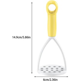 Green Manual Silicone Mini Masher, Fruit and VEgetable Tools for Non-Stick Cookware