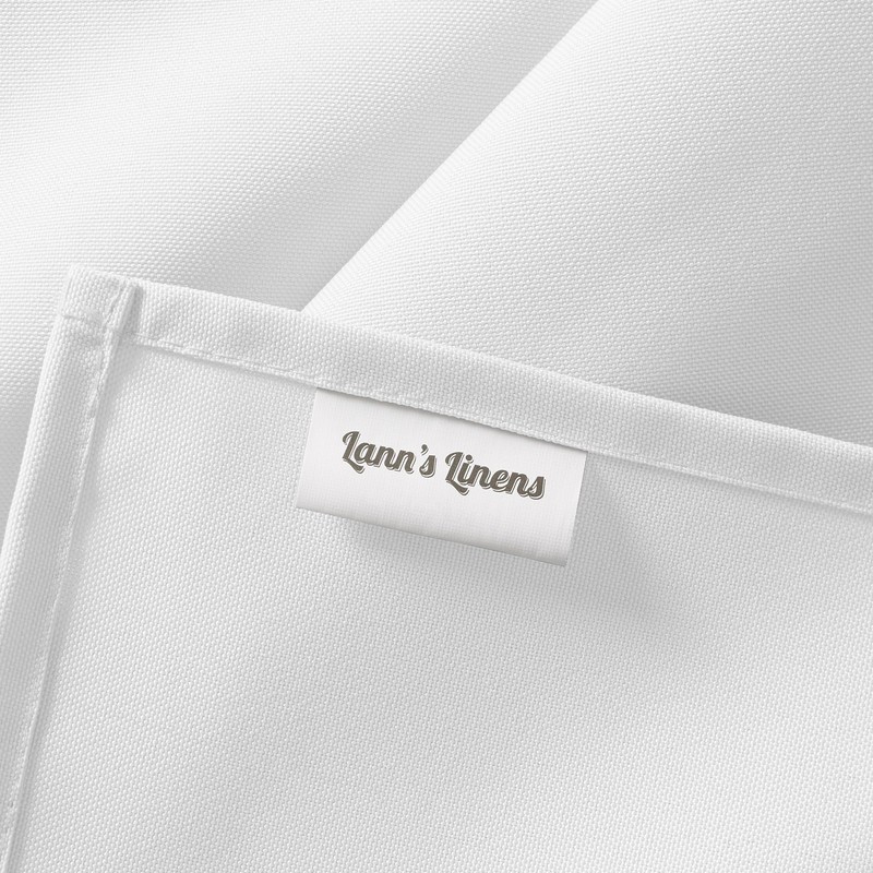 Lann's Linens 5 Pack 90 x 132 Inch Rectangular Tablecloth,
