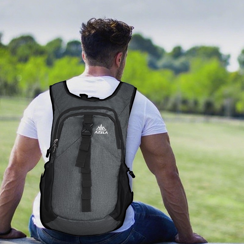 FUNANASUN Hiking Backpack, Small, 16L Foldable Backpack with Back Ventilation,