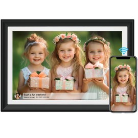32GB 10.1 Inch WiFi Digital Picture Frame with 1280x800 HD IPS Touch Screen, Send Photo or Videos via App or Email,Support USB Drive/SD Card Extend Storage,Auto-Rotate,Wall Mountable