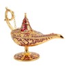 Magic Genie Lamp Red Zinc Alloy Antioxidant Fadeless Relief Pattern
