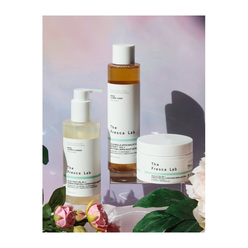 Repair Basic Calming Cleanser 200ml + Toner 200ml + Cream