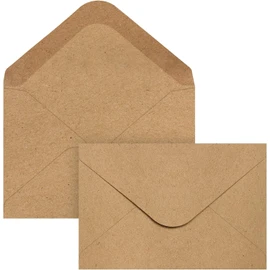 Packpal 50PACK 5x7 Envelopes for Invitations, Brown A7 Envelopes, Perfect Size for Wedding, Graduation, RSVP Cards, Gummed V Flag