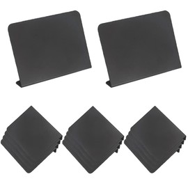 Zasvec Mini Chalkboard Set of 15 Small Boards for Labelling Small Blackboard Signs Made of Plastic Reserved Signs for Catering Price Tags 75 x 100 mm for Wedding Buffet Tables