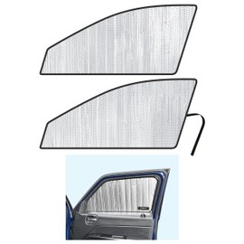 Side Window Front Seat Reflective Sunshade Custom Fit for 2007 2008 2009 2010 2011 2012 2013 2014 2015 2016 2017 Jeep Patriot SUV, Sport, Latitude, Limited, High Altitude (Set of 2)