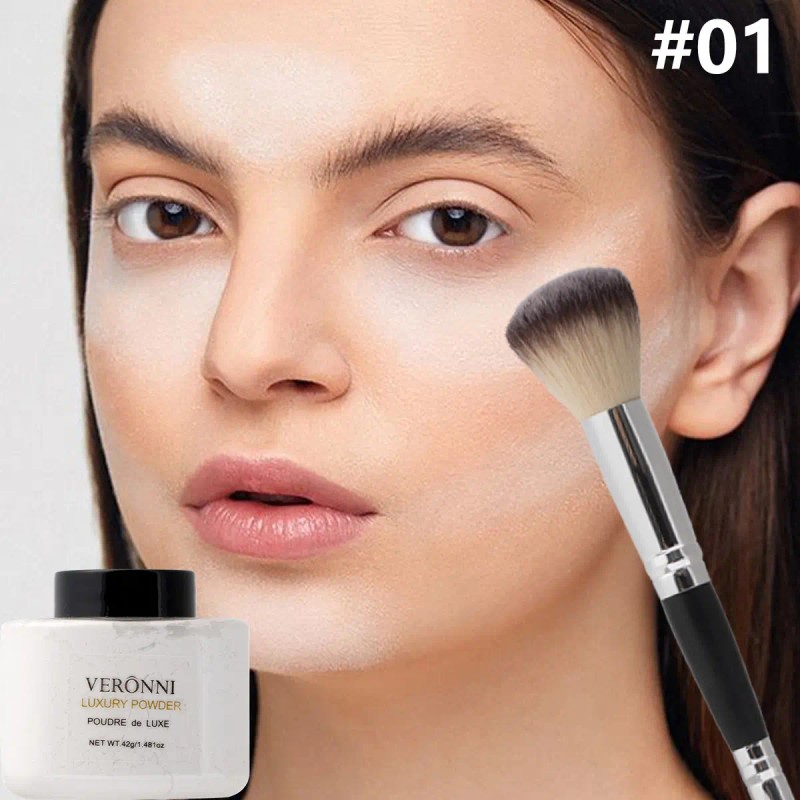 Polvo Fijador Banana Traslucido Setting Powder Con Brocha